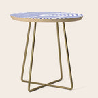 blue summer lines Side Table Gallery Image 1