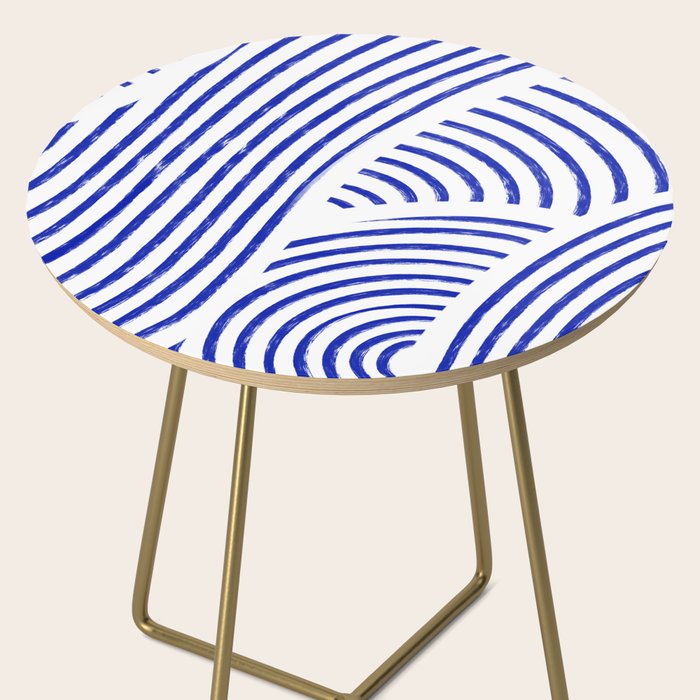 blue summer lines Side Table Gallery Image 2