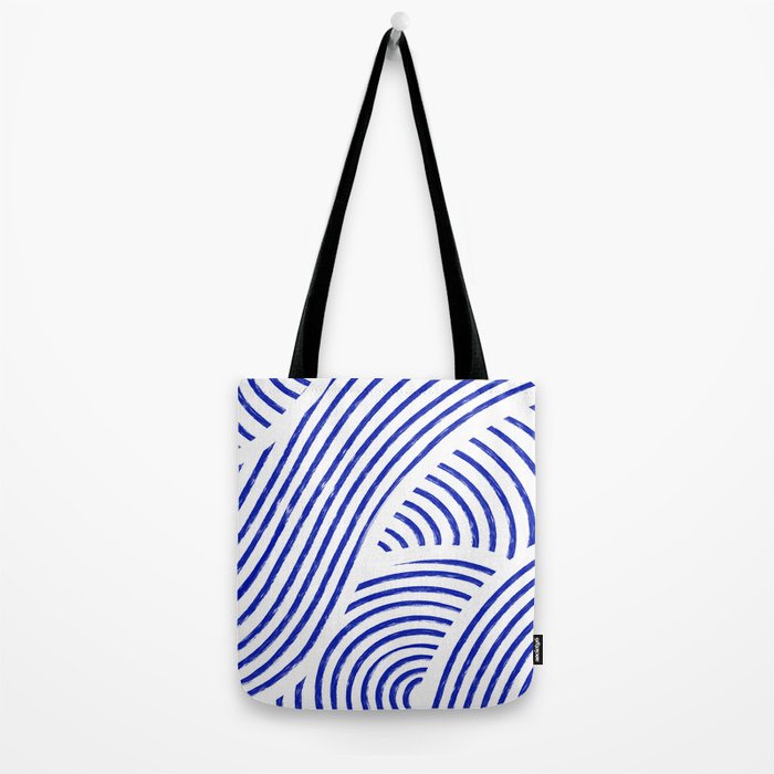 blue summer lines Tote Bag Gallery Image 2