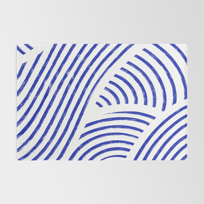 blue summer lines Rug Gallery Image 2