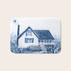 The Old Country Farm in Navy Blue - Farm House Decor Bath Mat Gallery Image 1