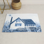 The Old Country Farm in Navy Blue - Farm House Decor Rug Gallery Image 1