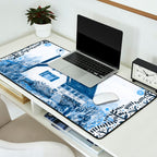 The Old Country Farm in Navy Blue - Farm House Decor Desk Mat Gallery Image 2