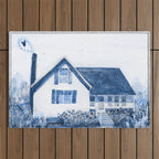 The Old Country Farm in Navy Blue - Farm House Decor Outdoor Rug Gallery Image 1
