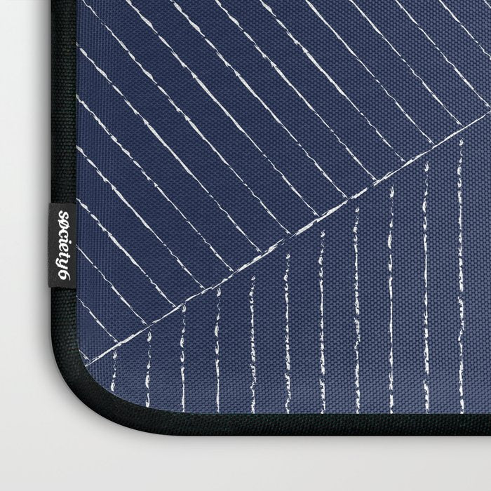 Lines (Navy) Laptop Sleeve Gallery Image 3