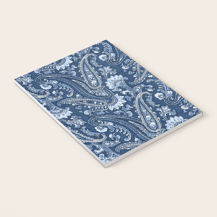 Blue indigo paisley Notebook Gallery Image 3