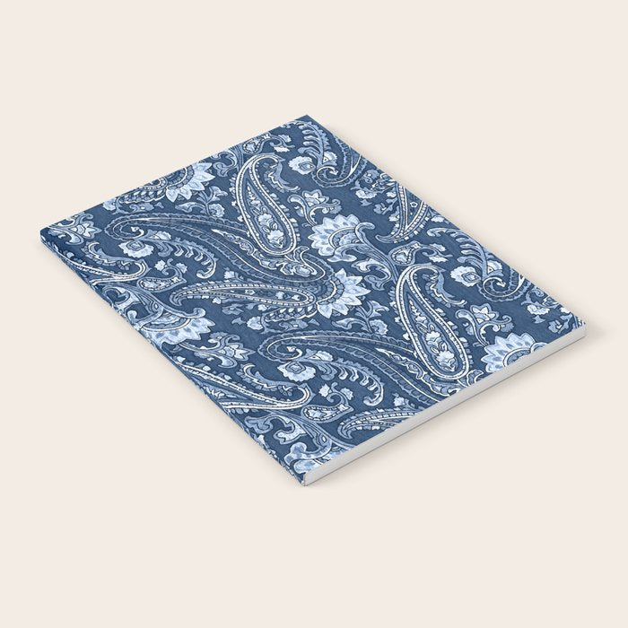 Blue indigo paisley Notebook Gallery Image 2