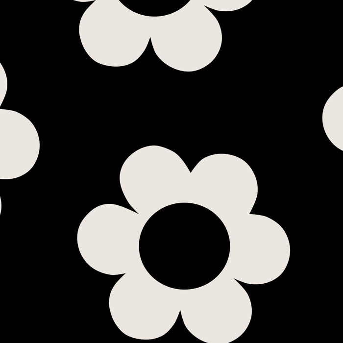 Les Fleurs | 02 - Flower Print Black And White Retro Flowers Wall Art Modern Decor Abstract Coffee Mug Gallery Image 2