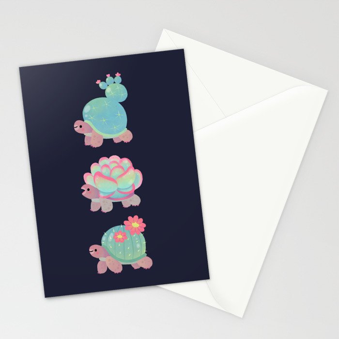 Cactus tortoise Stationery Card Gallery Image 2