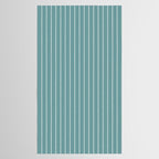 Minimal Arch XXIV Beachy Teal Modern Geometric Lines Tablecloth Gallery Image 2