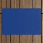 Sapphire Blue Solid Color Outdoor Rug Gallery Image 1