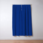 Sapphire Blue Solid Color Window Curtain Gallery Image 3
