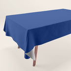 Sapphire Blue Solid Color Tablecloth Gallery Image 1