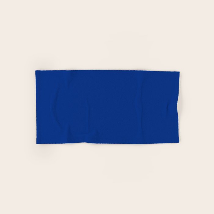 Sapphire Blue Solid Color Bath Towel Gallery Image 1