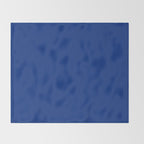Sapphire Blue Solid Color Throw Blanket Gallery Image 2