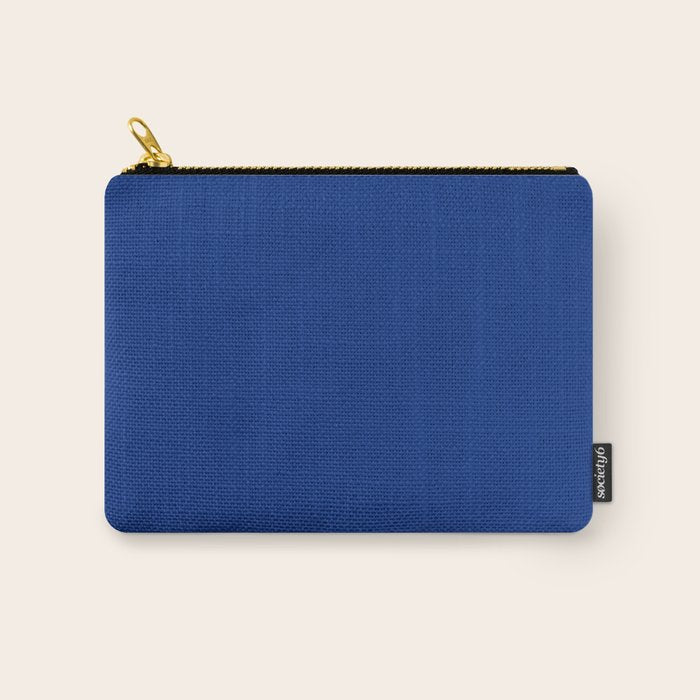 Sapphire Blue Solid Color Carry All Pouch Gallery Image 1