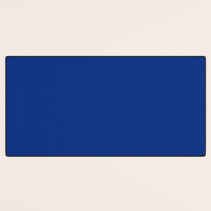 Sapphire Blue Solid Color Desk Mat Gallery Image 3
