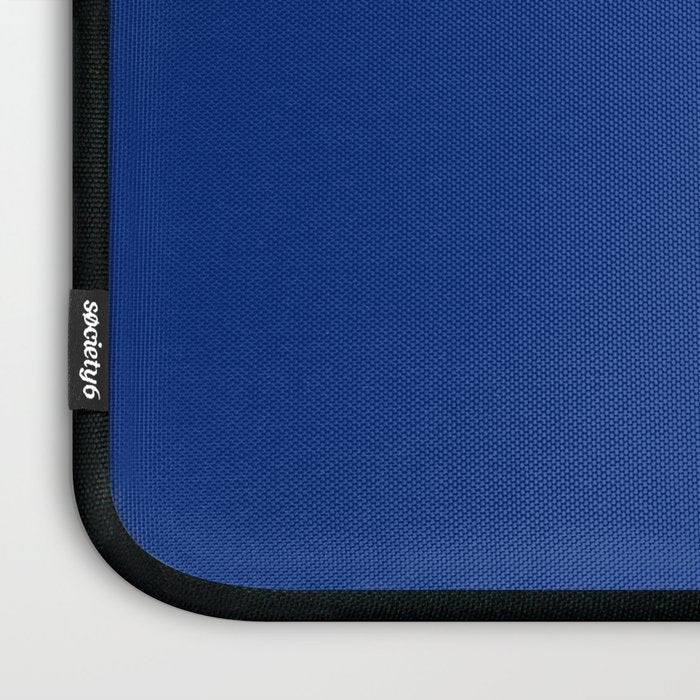 Sapphire Blue Solid Color Laptop Sleeve Gallery Image 3