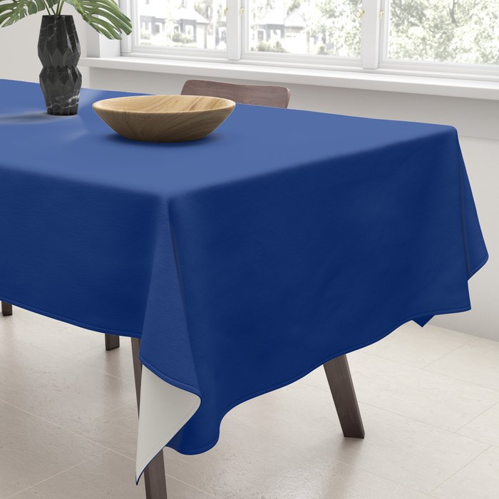 Sapphire Blue Solid Color Tablecloth Gallery Image 3