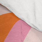 Zebra Stripes Abstract Lines Sunshine Retro Colorful Pink Orange Colors Boho Swirl Modern Pattern Comforter Gallery Image 4