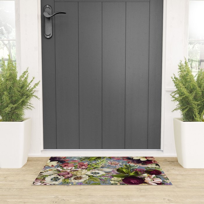 Modena Vintage Florals Welcome Mat Gallery Image 3