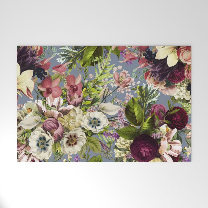 Modena Vintage Florals Welcome Mat Gallery Image 1