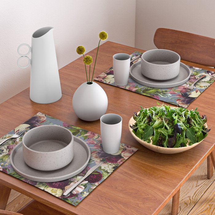 Modena Vintage Florals Placemat Gallery Image 2