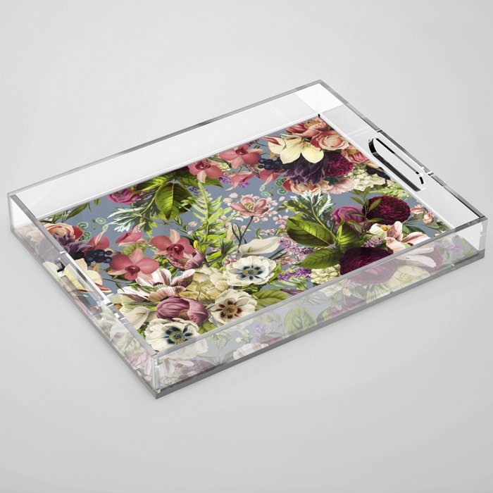 Modena Vintage Florals Acrylic Tray Gallery Image 1