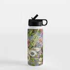 Modena Vintage Florals Water Bottle Gallery Image 1