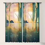 Autumn Evening Window Curtain Gallery Image 5
