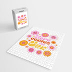 Here Comes the Sun - Pink and Yellow Jigsaw Puzzle Gallery Image 2