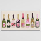French Champagne Collection - Pink & Green Desk Mat Gallery Image 3