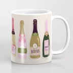 French Champagne Collection - Pink & Green Coffee Mug Gallery Image 1