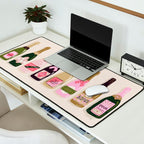 French Champagne Collection - Pink & Green Desk Mat Gallery Image 2