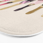 French Champagne Collection - Pink & Green Bath Mat Gallery Image 3