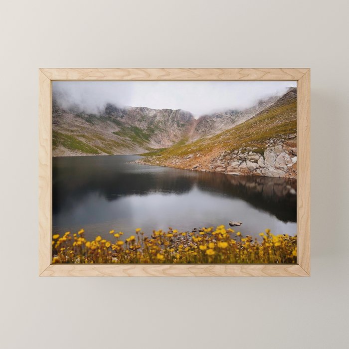 Misty Moody Morning at Mount Blue Sky Mini Art Print Gallery Image 1