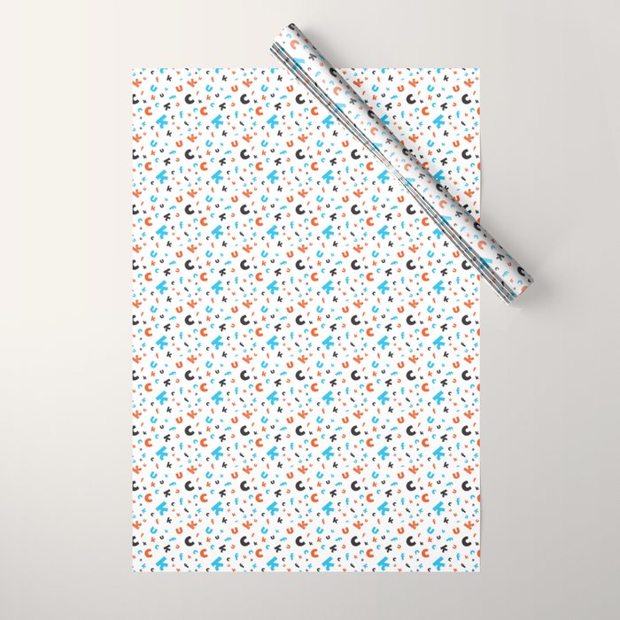 Naughty letters Wrapping Paper Gallery Image 1