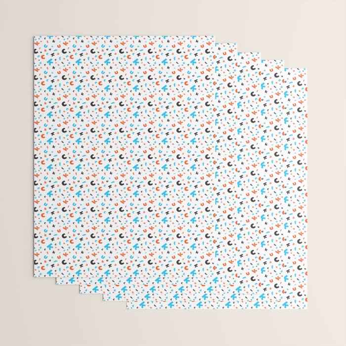 Naughty letters Wrapping Paper Gallery Image 3