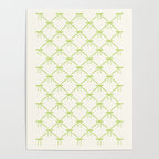 Bows & Ribbons Pattern V Green Poster Gallery Image 4