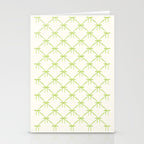 Bows & Ribbons Pattern V Green Stationery Card Gallery Image 2