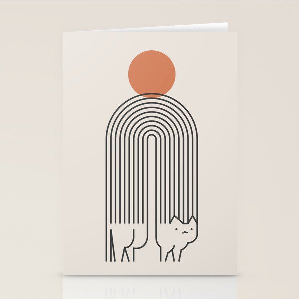 Cat Landscape 94 Stationery Card Gallery Image 2