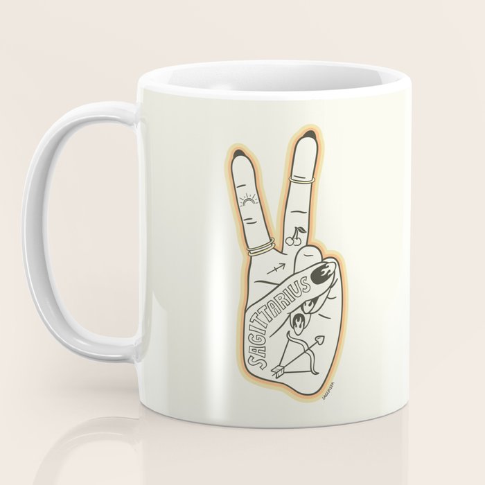 Sagittarius Hand Coffee Mug Gallery Image 3