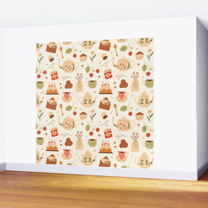 The Tea Party Wall Mural Gallery Image 2