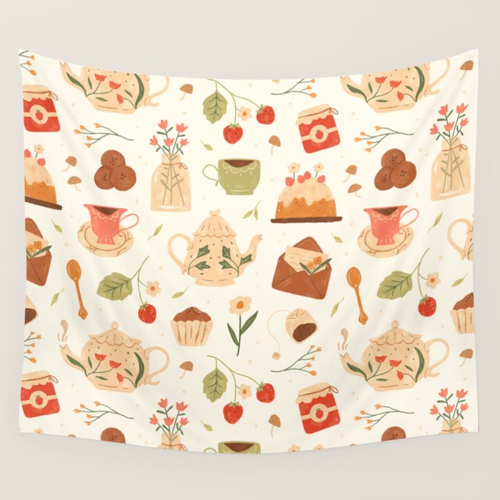 The Tea Party Wall Tapestry Gallery Image 4