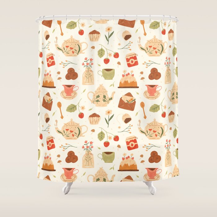 The Tea Party Shower Curtain Gallery Image 1