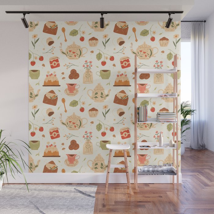 The Tea Party Wall Mural Gallery Image 1