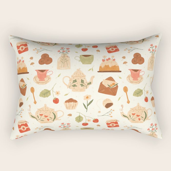 The Tea Party Rectangular Pillow Gallery Image 2