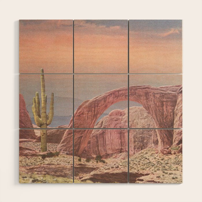 Desert Glow Wood Wall Art Gallery Image 1