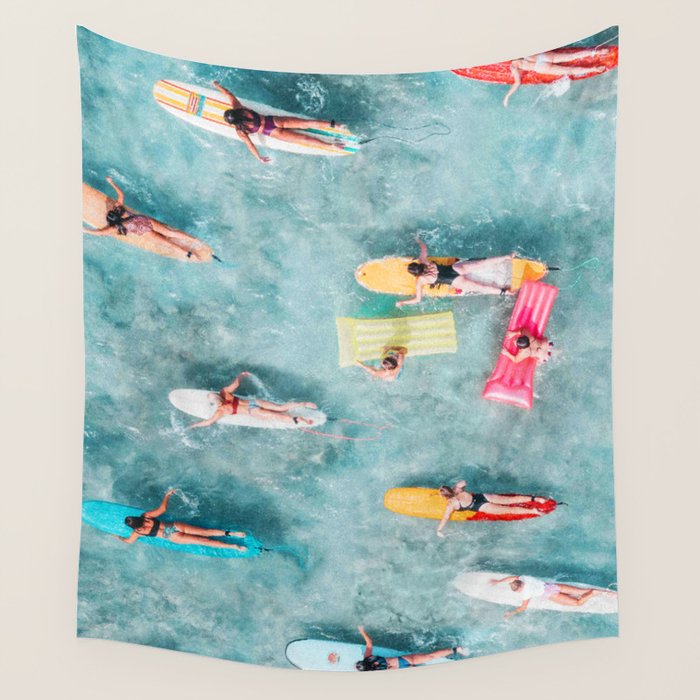 Surf Sisters Wall Tapestry Gallery Image 4