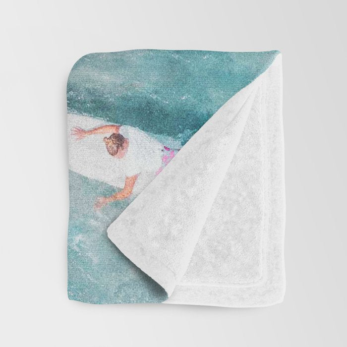 Surf Sisters Throw Blanket Gallery Image 3